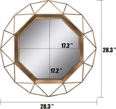 Gold Hexagon Mirror