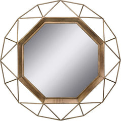 Gold Hexagon Mirror